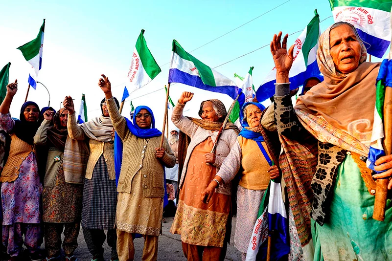 Women Protesting At Shambhu Border photo_10