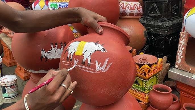 Pot decor for Pongal