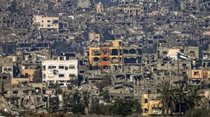 AP : The part of the city in Gaza where the Israeli airstrike hit.