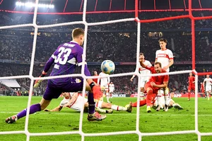 | Photo: Tom Weller/dpa via AP : Bundesliga 2024-25: Harry Kane scores against VfB Stuttgart