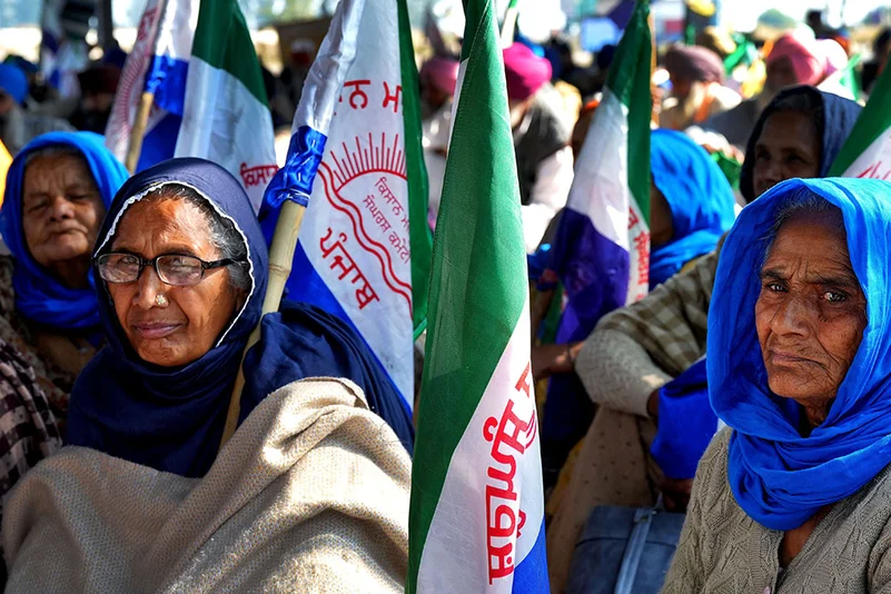 Women Protesting At Shambhu Border photo_4