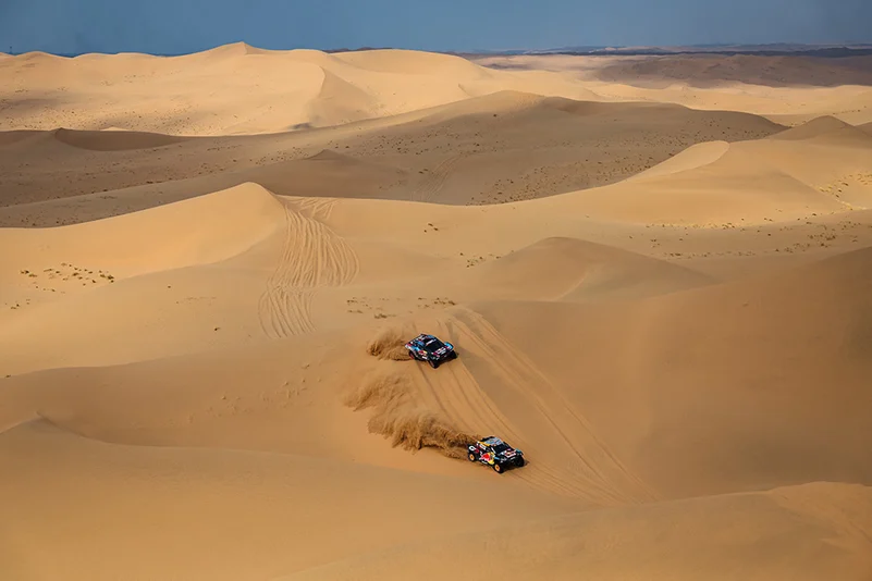 Dakar Rally 2025 Stage Seven photo- Seth Quintero and Mitch Guthrie