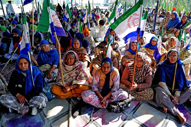 Women Protesting At Shambhu Border photo_5