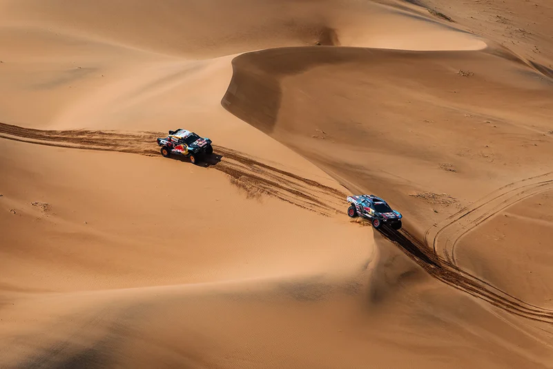 Dakar Rally 2025 Stage 8 from AL DUWADIMI to RIYADH, Saudi: Mitch Guthrie and Lucas Moraes