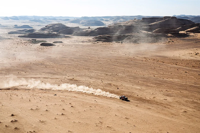 Stage 4 of the Rally Dakar 2025 from Al Henakiyah to Al Ula: Seth Quintero and Dennis Zenz