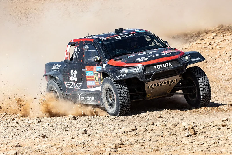 Dakar Rally 2025 Stage 9 from Riyad to Haradh, Saudi Arabia: Rokas Baciuska and Oril Mena