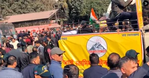 Protests in Uttarakhand on December 24, 2023