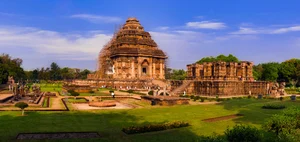 A panoramic view of The Sun Temple, Konark