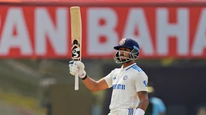 AP/Ajit Solanki : Dhruv Jurel celebrates his fifty on the third day of the fourth Test match between England and India in Ranchi on Saturday, February 25.