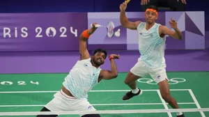  AP Photo/Kin Cheung : India's Satwiksairaj Rankireddy and Chirag Shetty.