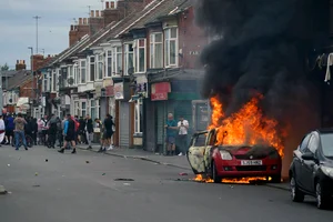 | Photo: AP : Starmer Assures Safety Of Minorities; Nigel Farage Grilled For Fueling Disinformation 