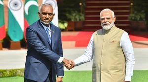 | Photo: X/MEA India  : Maldives President Muizzu and PM Modi