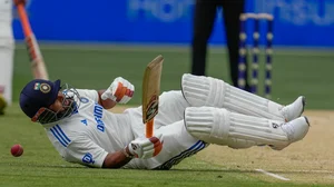 AP : India's Rishabh Pant reacts after being hit by a ball during play on the third day of the fourth cricket test between Australia and India at the Melbourne Cricket Ground, Melbourne, Australia, Saturday, Dec. 28, 2024.