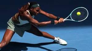 AP : Coco Gauff in action at the Australian Open.