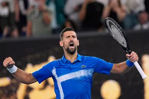 | Photo: AP/Asanka Brendon Ratnayake : Australian Open 2025: Novak Djokovic reacts after defeating Tomas Machac