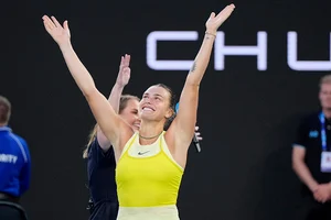 | Photo: AP/Vincent Thian : Australian Open 2025: Aryna Sabalenka of Belarus celebrates victory