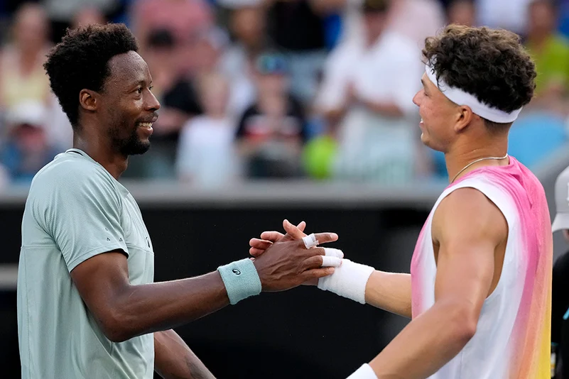 Australian Open tennis championship 2025 - Ben Shelton vs Gael Monfils