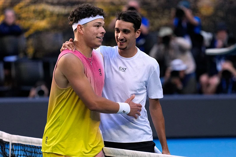 Australian Open tennis championship 2025 quarterfinal - Ben Shelton vs Lorenzo Sonego