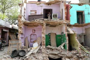 Photo Credit - Suresh K Pandey : Demolished homes and shops in Rajgarh, Alwar