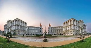 A perspective view of the sprawling Dayanand Sagar University campus