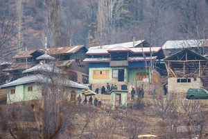 | Photo: PTI/S Irfan : Encounter in J&K's Sopore