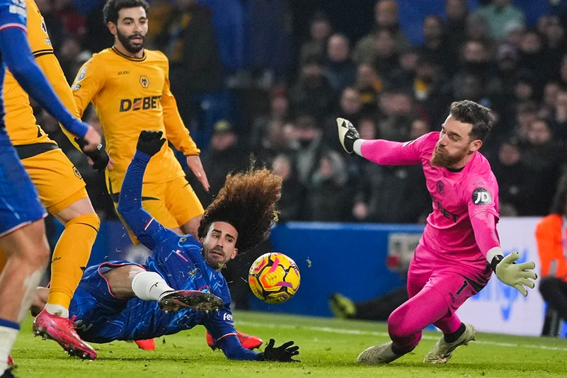 English Premier League soccer Chelsea Vs Wolverhampton Wanderers- Marc Cucurella