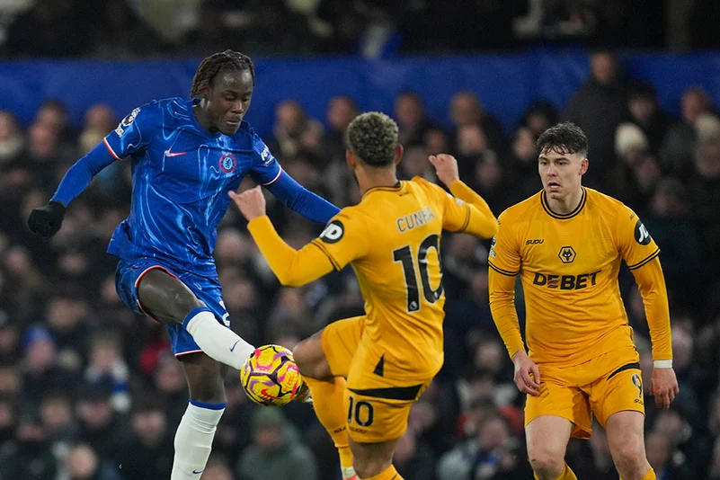 English Premier League soccer Chelsea Vs Wolverhampton Wanderers- Matheus Cunha