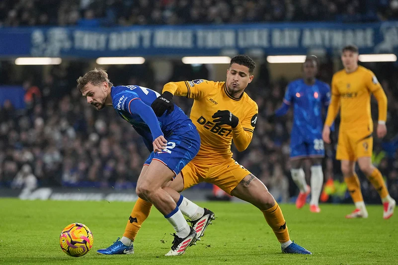 English Premier League soccer Chelsea Vs Wolverhampton Wanderers- Joao Gomes