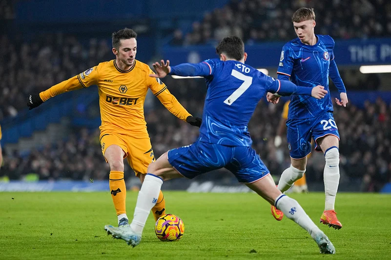 English Premier League soccer Chelsea Vs Wolverhampton Wanderers- Pablo Sarabia