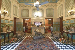 Dholpur Palace : The drawing room of Raj Niwas Palace, Dholpur, Rajasthan