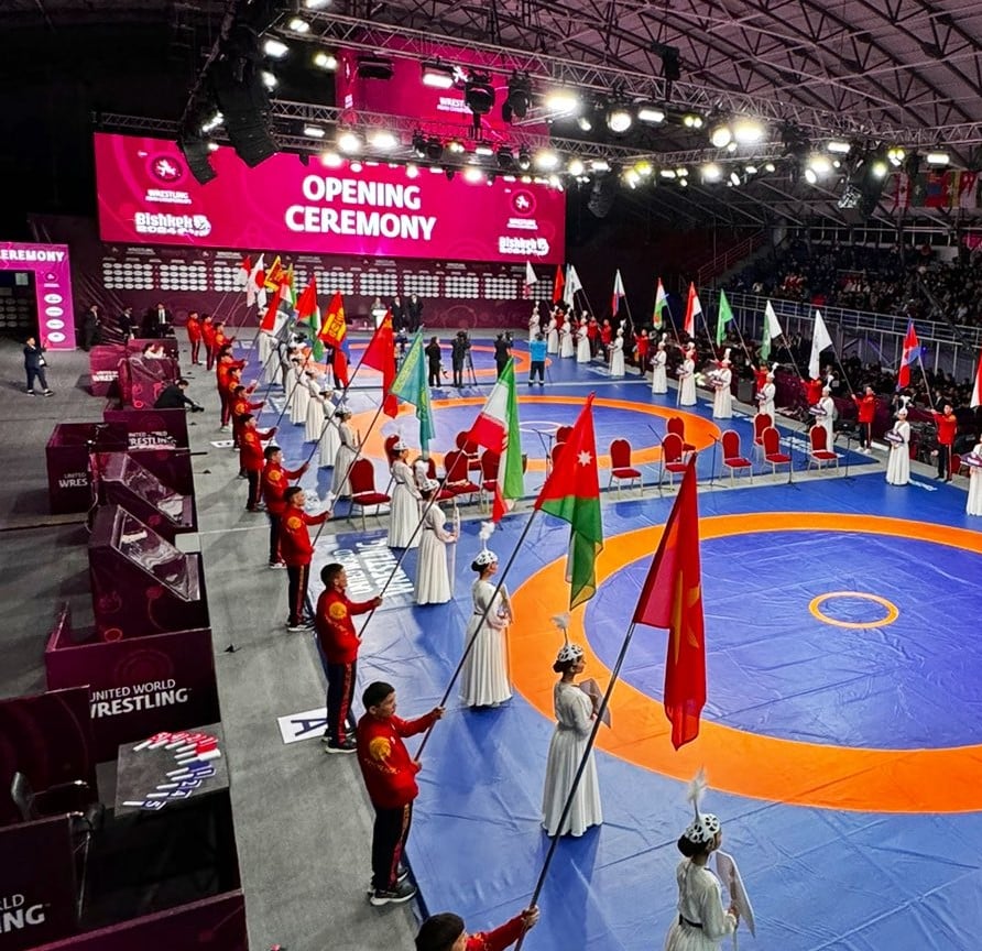 X/@Wrestling : Asian Championships 2024 opening ceremony