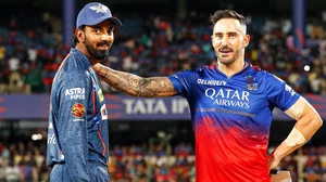 X/RCBTweets : KL Rahul with Faf du Plessis