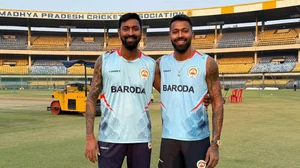 Photo: X : Hardik Pandya (right) will be representing his state Baroda alongside his brother Krunal Pandya in the VHT 2024.