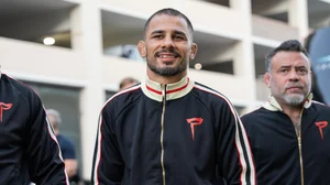 X/UFC : Alexandre Pantoja ahead of his UFC 310 presser.