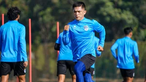 X/bengalurufc : Sunil Chhetri in training ahead of their ISL fixture against Odisha FC.