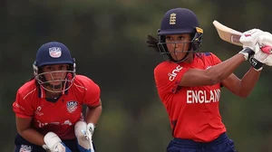 X/ @ICC : Action from England Vs USA, ICC Women's U-19 T20 World Cup 2025 game.