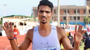 File : Indian track and field athlete Gulveer Singh wins men's 5000m gold in the Yogibo Athletics Challenge Cup