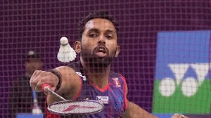 File/AP : Indian shuttler HS Prannoy.