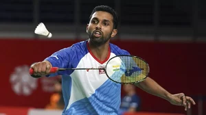 Photo: AP/Kien Huo : HS Prannoy 
