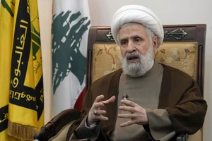 AP : Hezbollah's deputy leader Sheik Naim Kassem |