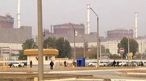 Zaporizhzhia nuclear plant in Enerhodar, Ukraine