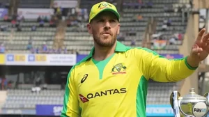 Aaron Finch felt something in his hamstring during their game against Ireland.