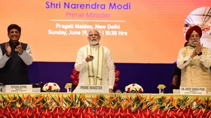 Prime Minister Modi inaugurating India’s PRAGATI platform