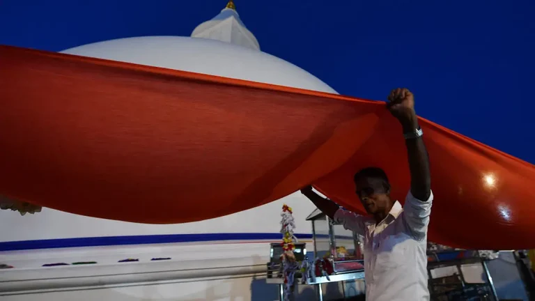 Ruhunu Maha Kataragama Hindu Temple in Sri Lanka. - null