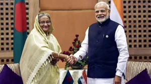 Bangladesh PM Sheikh Hasina and her Indian counterpart Narendra Modi