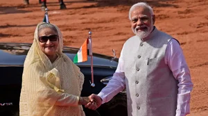 Prime Minister Narendra Modi and Bangladesh Prime Minister Sheikh Hasina