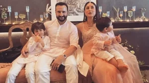 Kareena Kapoor with husband  Saif Ali Khan and kids