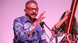 TM Krishna performing at Ashoka University. 