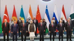 SCO Heads of State at Samarkand summit in September 2022