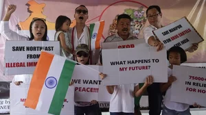 Protest over violence in Manipur